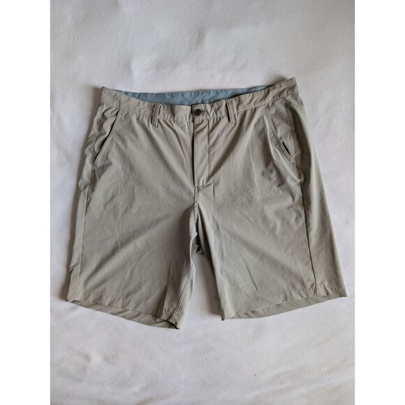 Free Fly Tradewind Shorts Mens Size 38 Tan Stretch Performance Golf Chino 9" - Picture 1 of 7